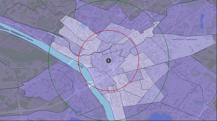 Trenton, New Jersey - Percentage of the Population Visiting a Dentist in the Last 12 Months